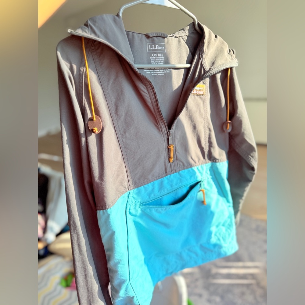 L.L. Bean Two-Tone Pullover with Front Pocket